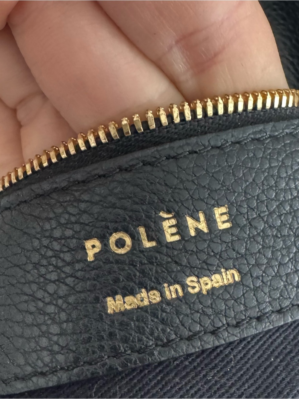 POLENE Numéro Neuf EDITION TEXTURED BLACK bag * no shoulder strap - Picture 15 of 17